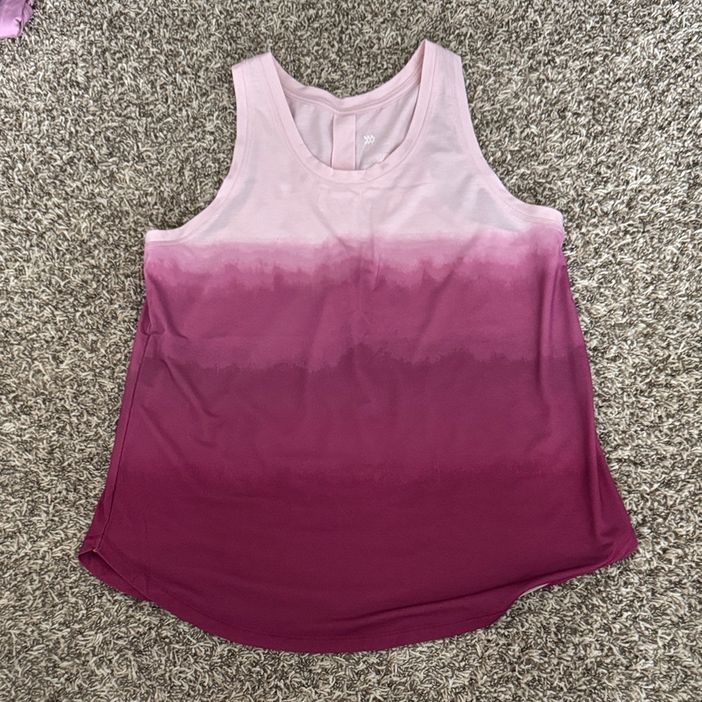 All in Motion Ombré Pink Tank Top - Medium